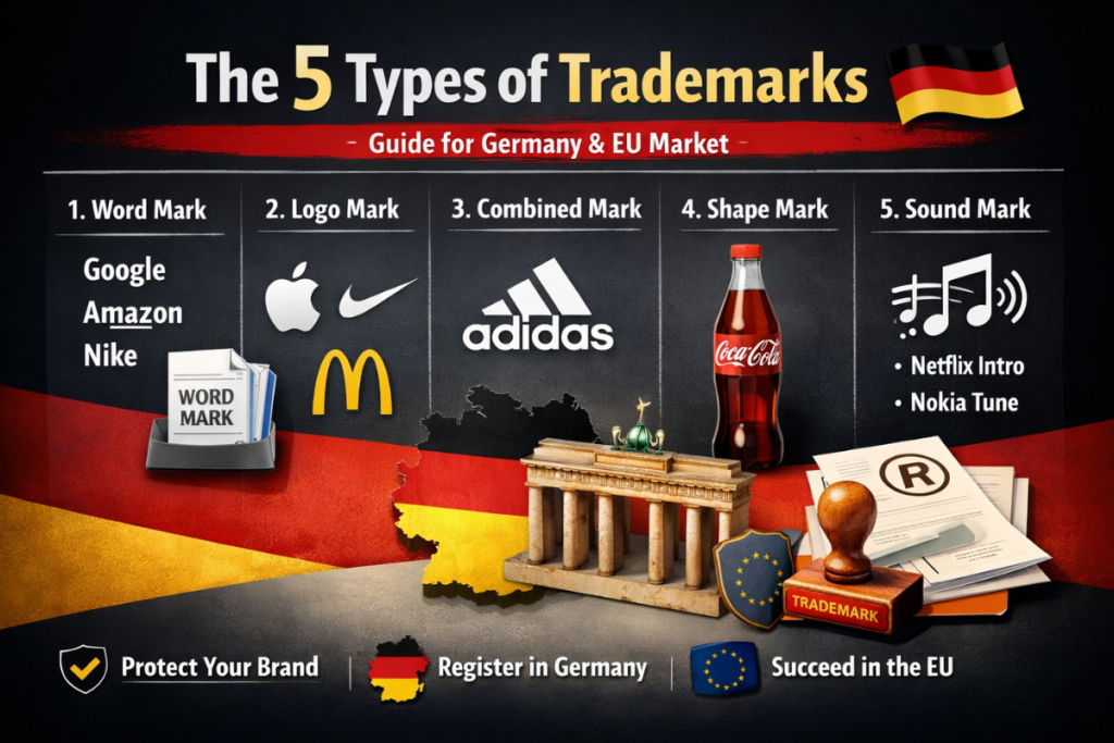 What Are the 5 Types of Trademarks? (With Examples & Germany Guide) What Are the 5 Types of Trademarks