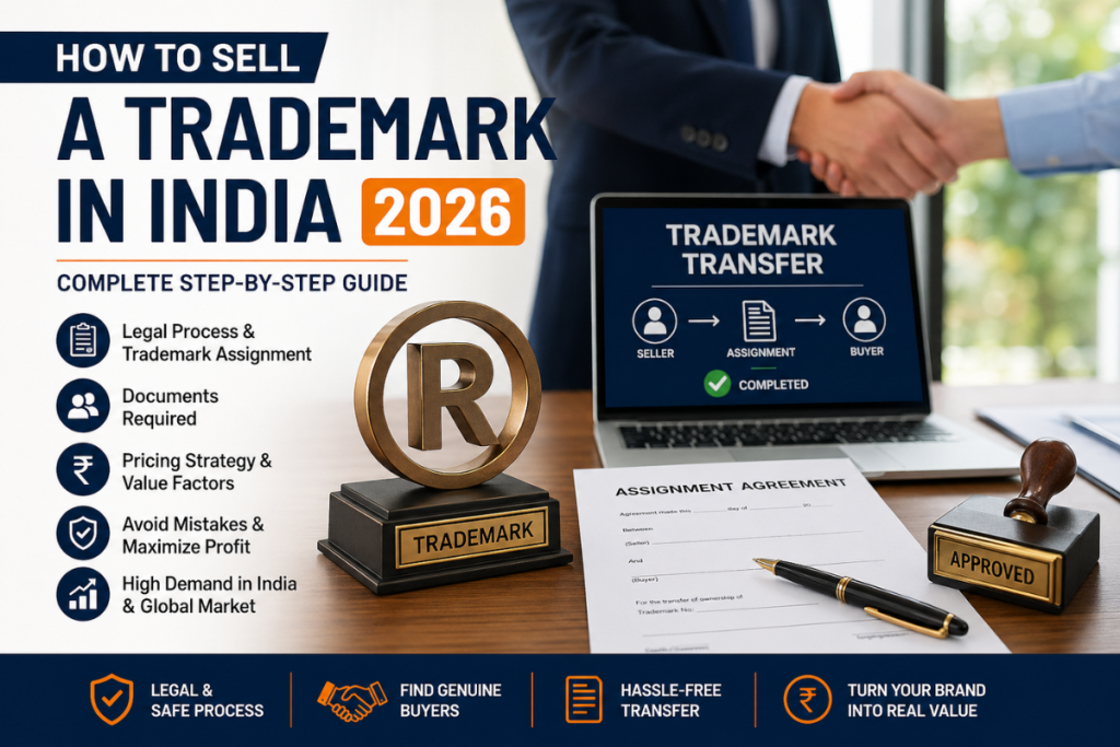 How to Sell a Trademark in India (Complete Step-by-Step Guide 2026) sell trademark in india