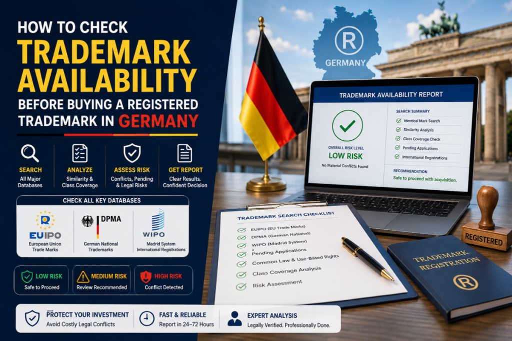 How to Check Trademark Availability Before Buying a Registered Trademark in Germany How to Check Trademark Availability