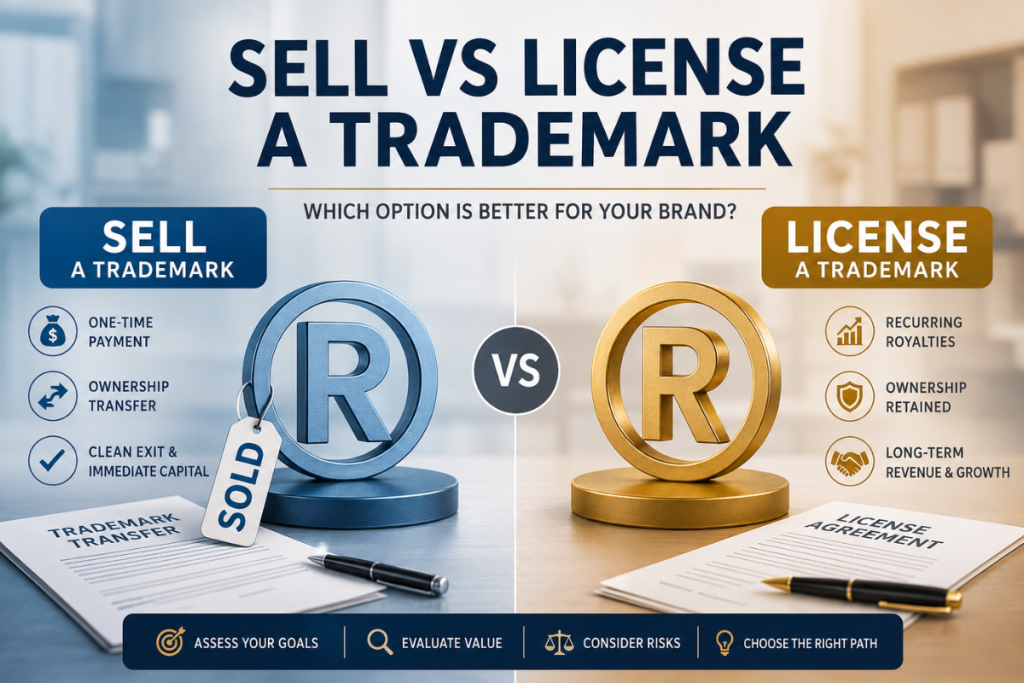 Sell vs License a Trademark: Which Option Is Better for Your Brand? Sell vs License a Trademark