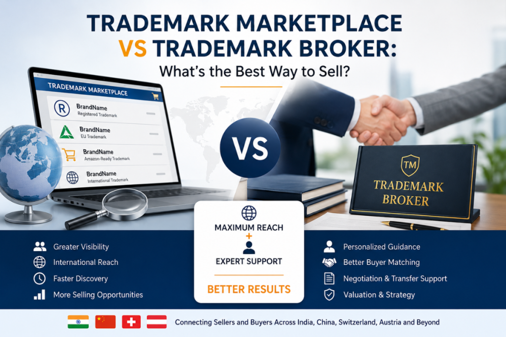 Trademark Marketplace vs Trademark Broker: What’s the Best Way to Sell? Trademark Marketplace vs Trademark Broker