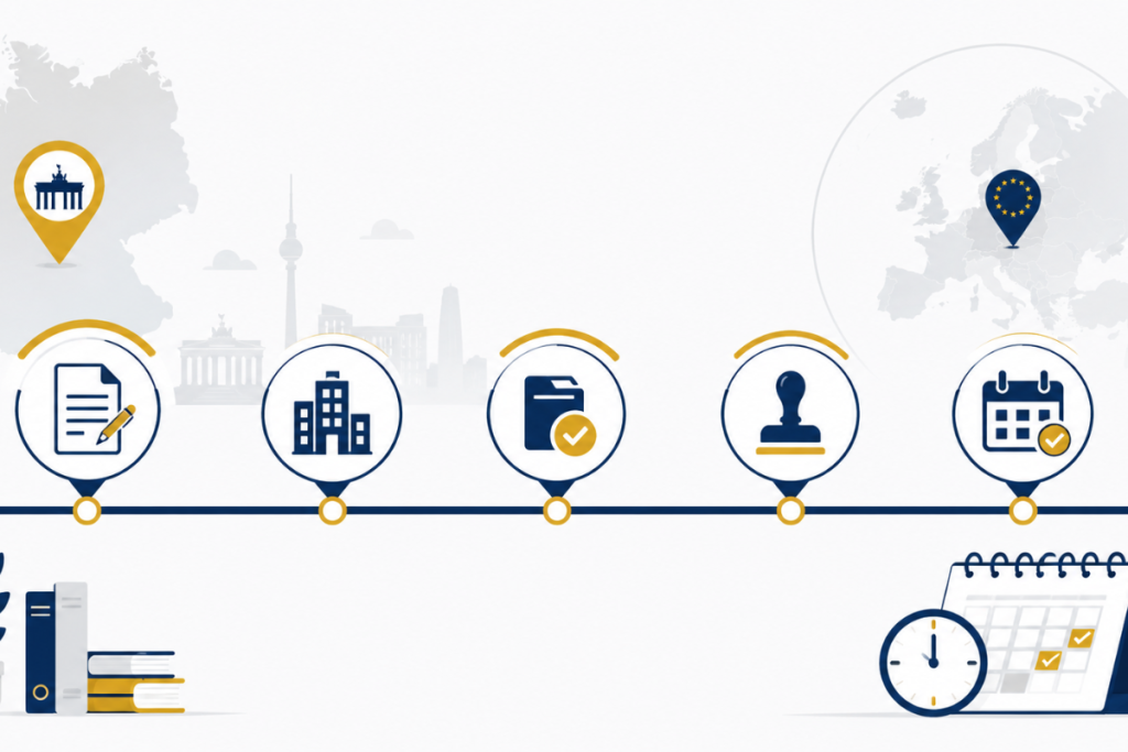 Germany Company Formation Timeline: Step-by-Step Process for Foreign Companies (2026) Germany company formation timeline step by step process 2026 foreign companies